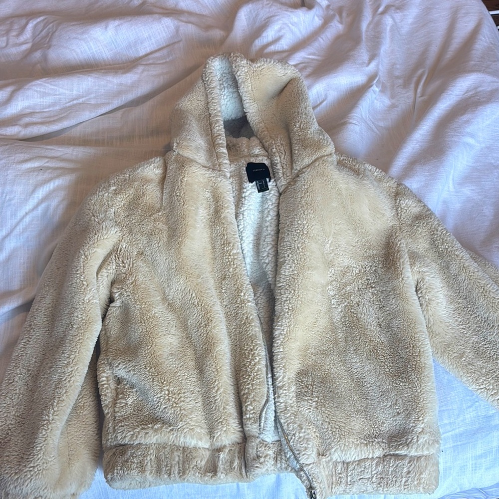 Cozy Tan Faux Fur Jacket
